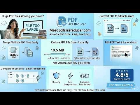 PDF Size Reducer Tool 🔥 Reduce File Size Instantly (Free)