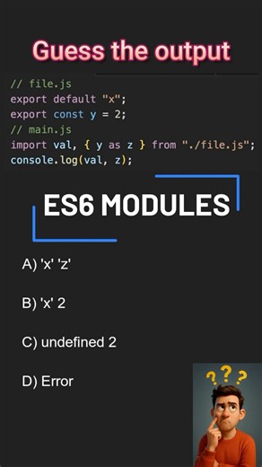 Js interview questions -es6 #shorts #short #shortsfeed #javascript #javascript #ytshorts #frontend