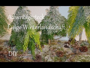 DIY | Advent arrangement made from natural materials | Icy winter landscape | Just Deko