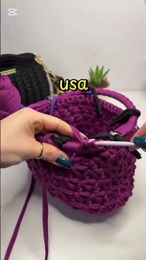 Perfect closing technique for crochet bags #crochetbag #tips #tutorial