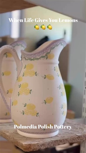 4.5K views · 130 reactions | Celebrate summer with our vibrant “When Life Gives You Lemons” Polish pottery pattern! ☀️ Celebrate summer with our vibrant “When Life Gives You Lemons” Polish pottery pattern! ☀️ https://polishpottery.tv/shop/p3004b See how this cheerful design comes to life across a variety of shapes—perfect for sunny days, patio dining, or fresh kitchen vibes. Handmade in Bolesławiec, Poland. | Polmedia Polish Pottery | Facebook