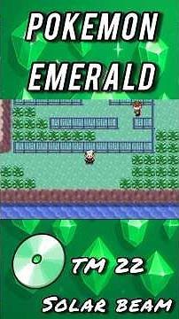 TM 22 Solar Beam Pokemon Emerald, Ruby e Sapphire