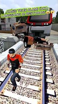 casis truk alami laka kena tabrak kereta api langsung di rombak guys 😱😱#bussid #trukoleng #basuri