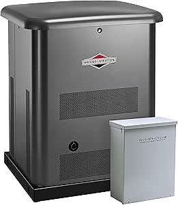Briggs & Stratton 40451 10000-watt Home Standby Generator System with 100-Amp 16 Circuit Automatic Transfer Switch, 100 amp, 16-circuit Transfer Switch
