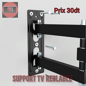 Support TV mobile 🔥🔥promo spécial 🔥🔥 support mural TV à bras, pour écran plat de 23 à 43 pouces, pivotant à 90 degrés, charge jusqu'à 50kg Prix 30dt 💵💵 Frais de livraison 7dt 👍👍👍البيع بالتفصيل و الجملة | Briko store