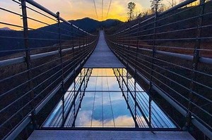 A record-breaking sky bridge will open in May in Gatlinburg, Tennessee. | WTHR-TV