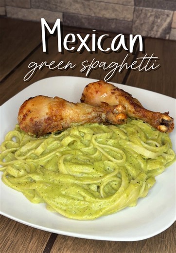 Green Spaghetti Recipe – Easy Mexican Spagettiverde