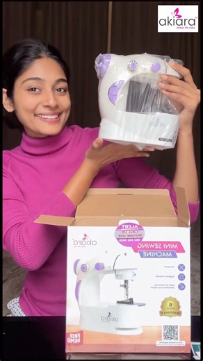 Upaasna Kaadiyan on Instagram: "Kabhi aisa hua hai? Tight kapda pehna aur phattt! gaya 😭 Bas tab aati hai meri hero — Akiara ki Mini Sewing Machine 🧵💖 Chhoti, handy, aur ekdum powerful 💪 Ab silai ho ya kapde ka repair, sab kuch ho jata hai seconds me! Apne kapdo ko do nayi life ✨ DM karo price ke liye 💌 #MiniSewingMachine #AkiaraMachine #SilaiMagic #UpasanaKadyan #SewingReel #TailorVibes #SilaiWali #DIYFashion #OutfitRepair #SewingTools #FashionDesignerIndia #HandyMachine #CreativeFashion #