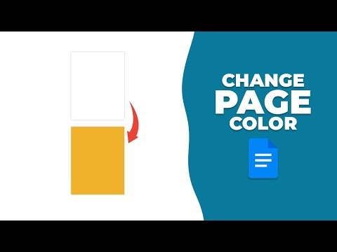How to change the page color in google docs