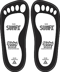 SunFX Disposable Sticky Feet Spray Tan Protectors – 100 Pairs Non-Slip Foot Pads for Hygienic Eco-Friendly Tanning, Sunless & Airbrush Application