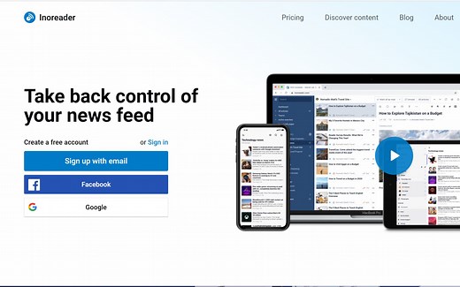 Inoreader-文献追踪阅读工具