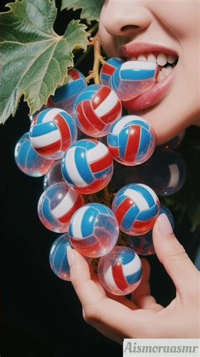 Crystal Jelly Grapes ASMR 🍇✨ Ultra Satisfying Bites #shorts