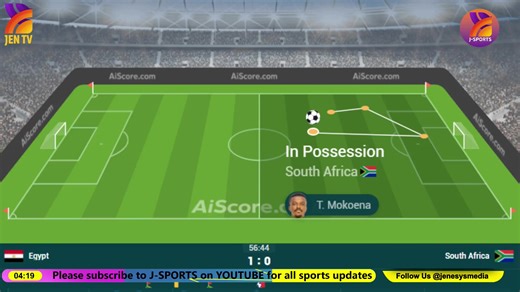 EGYPT vs SOUTH AFRICA - MATCHDAY 2 OF GROUP B - AFCON 2025 | JEN TV