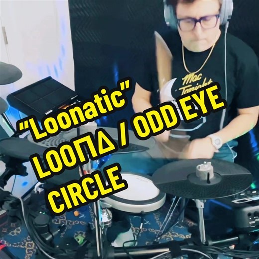 “Loonatic” LOONA / ODD EYE CIRCLE drum cover! See the full version on my YT channel. #loona #oddeyecircle #loonatheworld #kimlip #jinsoul