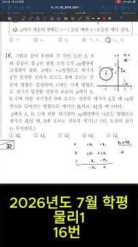 2026 July Academic Assessment Physics I Problem 16 #PhysicsI #2026JulyAcademicAssessment #Problem...
