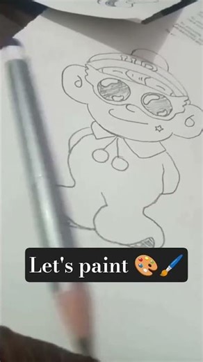 ultra B cartoon painting 🌸#shots #catroon #drawing #painting #youtube #arts