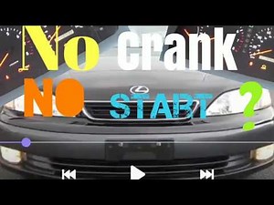 1998 LEXUS ES300 No Start, Won't Crank...1 Click...Fixed...