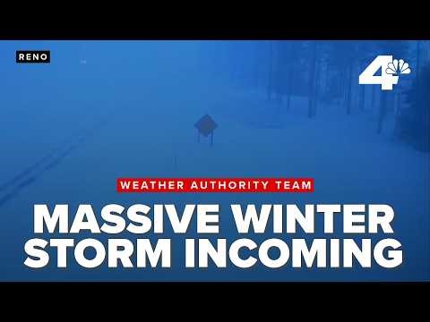 Massive winter storm expected to dump feet on snow in the eastern Sierra, impacting western Nevada
