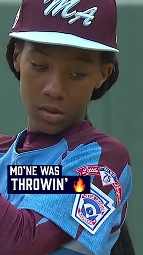 First shutout by a female pitcher in LLWS history #llws #littleleague #williamsport #baseball #baseballgirls #youthbaseball