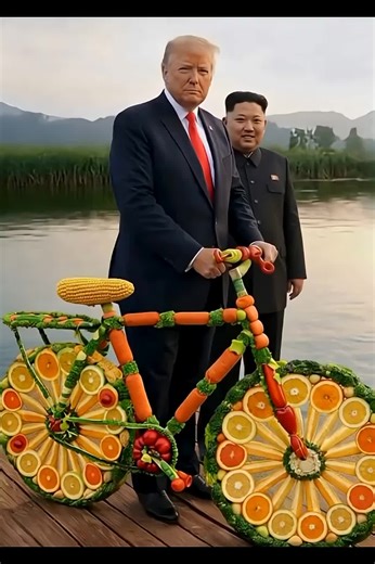 the veggie cycly peace treaty#comedy #satire #foryou #trump #shortsvideo #shortsfeed