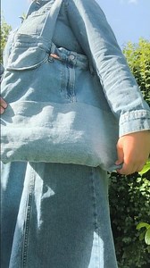 Upcyclingprojekt: Jeanstasche aus Jeanshose nähen #nähen #upcycling #jeans