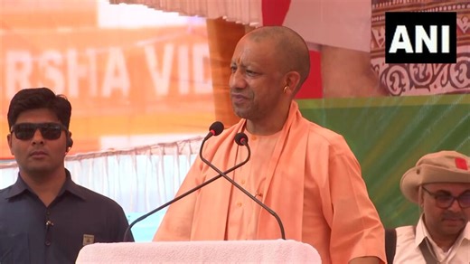 #WATCH | Purba Medinipur, West Bengal | UP CM Yogi Adityanath says, "Today, the Mayor of Kolkata openly challenges you. He says that half the population of Bengal will speak Urdu. That means they want to eradicate the Bangla language. They want to wipe out the Bengali identity.... Tell these people that if they insist on Urdu, go to the place where Urdu is actually spoken..."