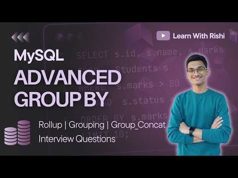 12. MySQL GROUP BY Advanced Masterclass | ROLLUP, GROUPING, GROUP_CONCAT, Subtotals & Grand Totals