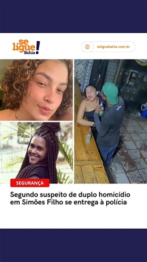 A Polícia Civil da Bahia cumpriu, nesta terça-feira (28), um mandado de prisão preventiva contra o segundo suspeito de envolvimento no assassinato de Tâmara Trindade da Silva, de 28 anos, e Mayane Coelho Brandão, de 20 anos, em Simões Filho, na Região Metropolitana de Salvador. O jovem, de 21 anos, se apresentou na sede da 22ª Delegacia Territorial (DT/Simões Filho) após tomar conhecimento da ordem judicial. Ele é investigado como coautor do crime, ocorrido no dia 25 de setembro deste ano, e ter