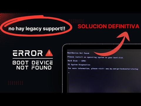 How to fix "No boot device found" issue without legacy support in 2025
