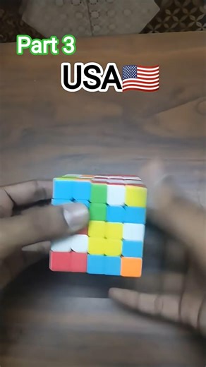 countries flags on my Rubik's cube 5 by 5 . 🤌🏻🤌🏻🤌🏻🇻🇳🇺🇸🇯🇵#easy #rubikscube# @cubingcorner5part 1