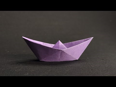 The worlds EASIEST ORIGAMI - How To Make a Simple Origami Boat