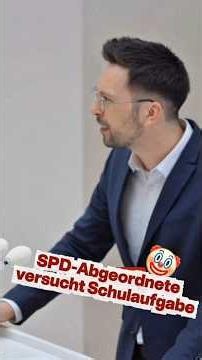 SPD school assignment causes a stir – Dennis Hohloch strikes back immediately! 😳🇩🇪 #shorts