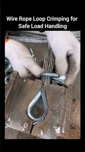 Wire Rope Loop Crimping for Safe Load Handling