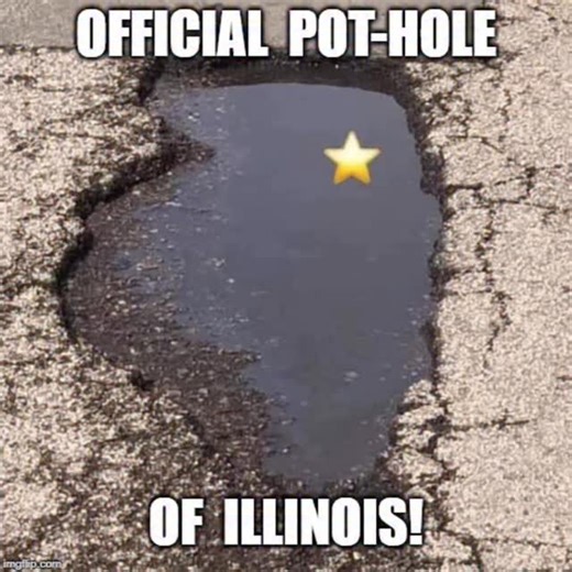 IL pothole core😂 #mysecretchicago • #meme #chicago | Secret Chicago