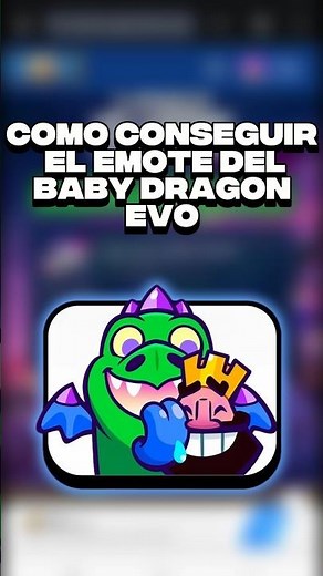 How to Get the Evolved Baby Dragon Emote in Clash Royale #clashroyale #supercell