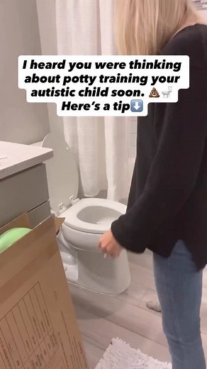I heard you were thinking about potty training your autistic child soon. Here’s a tip⬇️ Don’t just jump into it and sit your child on the toilet. Take TWO WEEKS to work on exposure before they ever touch the toilet. Exposure is going to lower anxiety, get them comfortable with engaging in the toilet, and help teach the new expectations without asking them to try anything new quite yet. Here are some examples of how to EXPOSE them to people and characters using the toilet ⬇️ •take them with you e