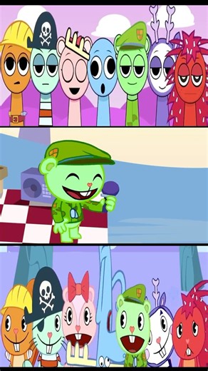 Sprunki x Happy Tree Friends Singing! 🎶 Flippy Beatbox #shorts
