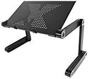Amazon.com: Flex Desk Adjustable Laptop Stand – Portable Lightweight Standing Laptop Table for Desk Bed Sofa - Ergonomic Lap Workstation – Keyboard Riser with Ventilation - Great for Ultrabook MacBook Notebook : Electronics