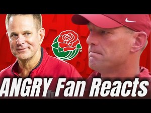 Fan loses his mind after Alabama's loss to Indiana in the Rose Bowl