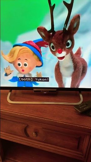 Rudolph, the red nose, reindeer, Yukon Cornelius versus the bumble snow monster ￼