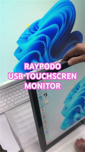 RAYPODO USB Touchscreen Monitor – Plug & Play Touch Display for PC & Kiosk