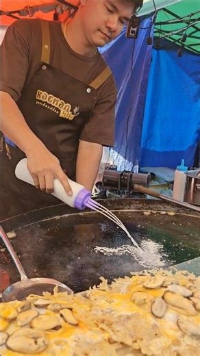 สูตรแป้งบางกรอบ ใช้หอยตัวใหญ่ แพละ50บาท #หอยทอด #shorst #สร้างอาชีพ #หอยทอดแป้งกรอบ #food