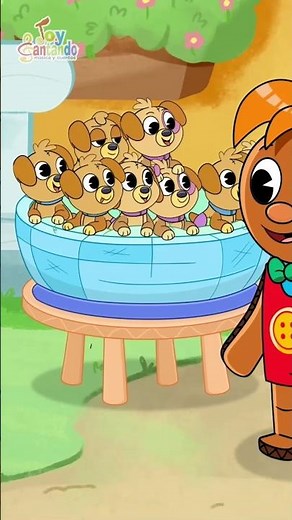 Pin Pon had 🦴 Ten puppies. 🐶 Songs for children