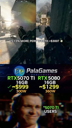 RTX 5070 Ti vs RTX 5080 — WORTH THE $300 DIFFERENCE 🤔 1440p Cinematic Benchmarks