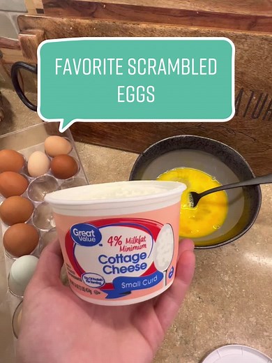 Fluffy Cheesy Cottage Cheese Eggs Recipe
