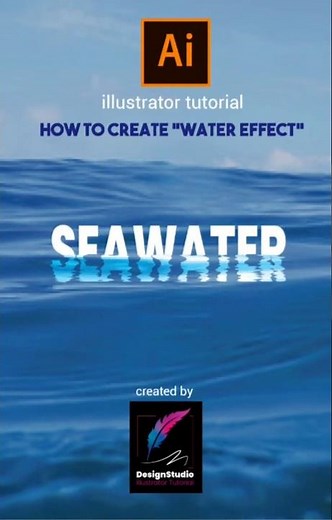 "How to Create Realistic Water Effects in #AdobeIllustrator | #illustratorTutorial