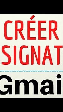Créer SIGNATURE GMAIL, comment AJOUTER ou CHANGER une signature électronique automatique sur Gmail