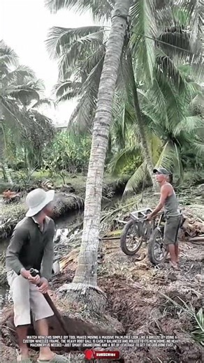 Simple DIY Tool for Moving Heavy Palm Trees Easily