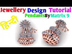 How To Design Channel Pendant Necklace With Matrix 8||3D Gemvision PART-63