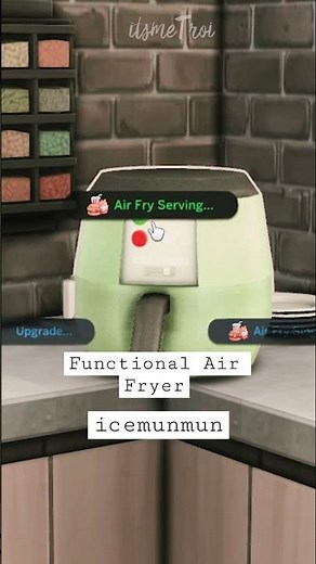 Must have sims 4 mod | functional air fryer #sims4 #thesims4mods #gaming